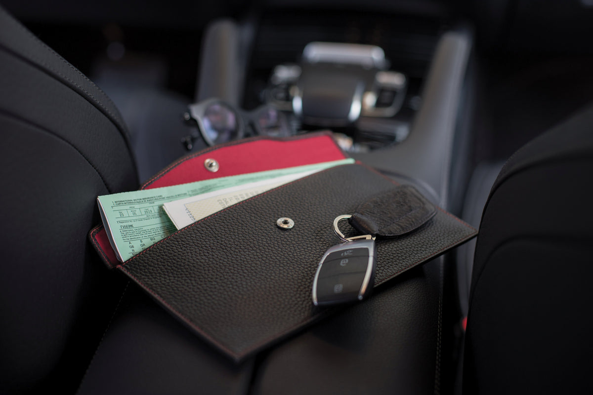 Kaili mood Black Full-Grain Leather Envelope product view 5