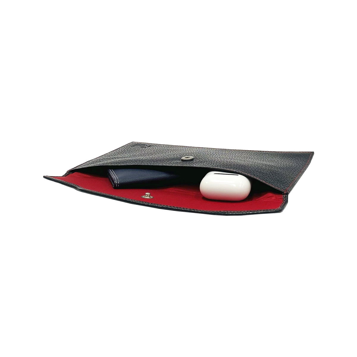Kaili mood Black Full-Grain Leather Envelope