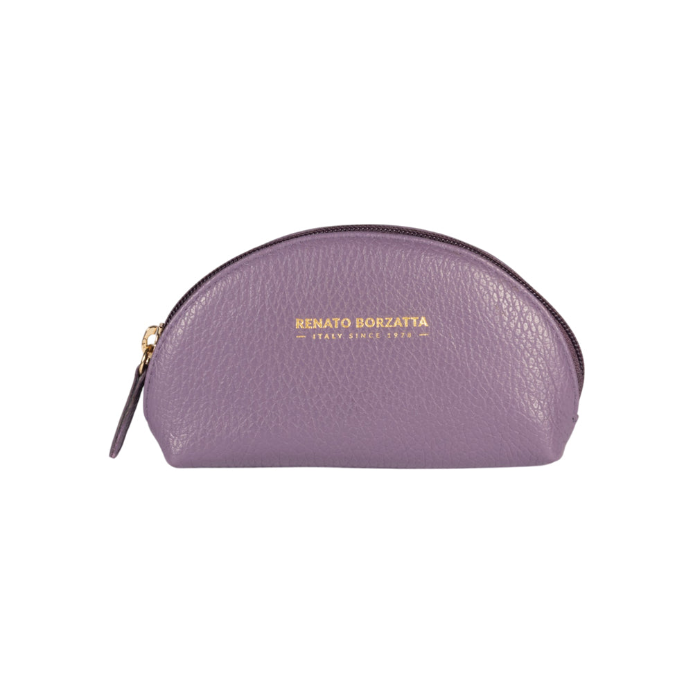 Renato Borzatta Violet Half-Moon Leather Clutch product view 4